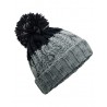 Winter hat - mod. B437:Light Grey, 100% acrylic, Black, One Size
